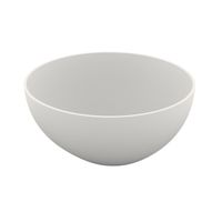 Waskom Opbouw Crosstone Solid Surface 38x14 cm Rond Mat Wit - thumbnail