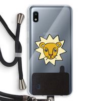 Kleine leeuw: Samsung Galaxy A10 Transparant Hoesje met koord