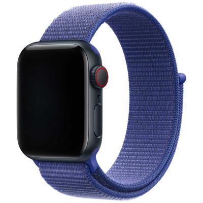 Apple Watch Nylon Geweven Sport Band - Ultramarijn - 44, 45, 46 & 49mm