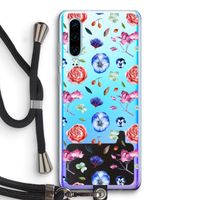 Bloemetjes: Huawei P30 Transparant Hoesje met koord