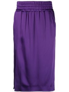 TOM FORD robe mi-longue à taille haute - Violet