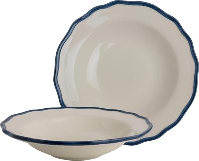 Laura Ashley Giftset 2 Borden deep 22,5 cm Solid Blue