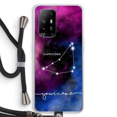 Sterrenbeeld - Donker: Oppo A94 5G Transparant Hoesje met koord