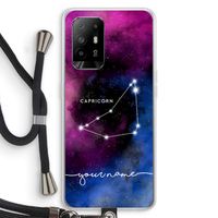 Sterrenbeeld - Donker: Oppo A94 5G Transparant Hoesje met koord Sterrenbeeld - Donker: Oppo A94 5G Transparant Hoesje met koord
