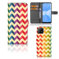 OPPO A73 5G Telefoon Hoesje Zigzag Multi Color - thumbnail