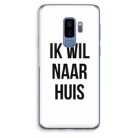Ik wil naar huis: Samsung Galaxy S9 Plus Transparant Hoesje