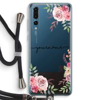 Rozen: Huawei P20 Pro Transparant Hoesje met koord
