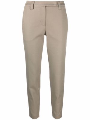 Brunello Cucinelli pantalon court à taille élastiquée - Vert
