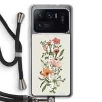 Hello bloemen: Xiaomi Mi 11 Ultra Transparant Hoesje met koord