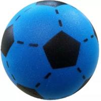 T&F Creations Softbal foam - voetbal print - blauw - zacht - 20 cm - speelgoed ballen T&F Creations Softbal foam - voetbal print - blauw - zacht - 20 cm - speelgoed ballen