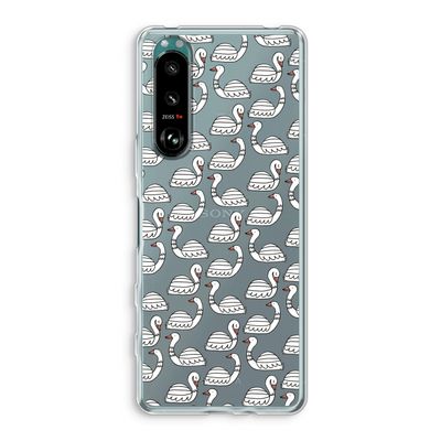Zwanen: Sony Xperia 5 III Transparant Hoesje