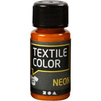 Creativ Company Textile color dekkende textielverf - neon oranje, 50ml