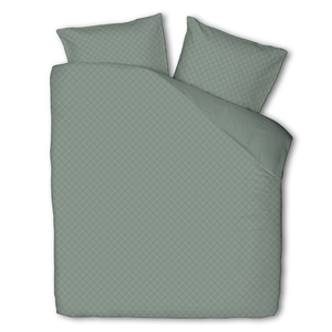 Luna Bedding Luna Embossed Chess - Groen - 200x220 2-persoons (200 x 220 cm + 2 kussenslopen) Dekbedovertrek