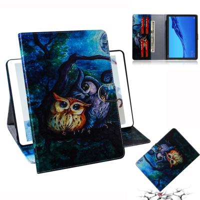 Olie uil patroon horizontale Flip lederen case voor Huawei MediaPad M5 Lite 10 1 met houder & Card slot & portemonnee