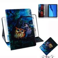 Olie uil patroon horizontale Flip lederen case voor Huawei MediaPad M5 Lite 10 1 met houder & Card slot & portemonnee