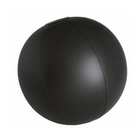 Opblaasbare zwembad strandbal plastic zwart 28 cm - Strandballen - thumbnail