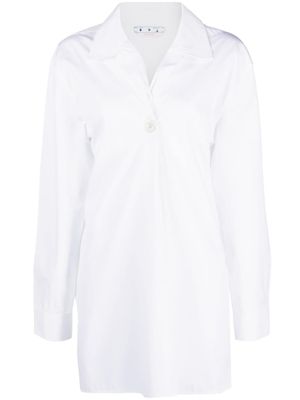 Off-White chemise boutonnée à manches longues - Blanc