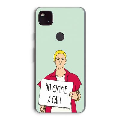Gimme a call: Google Pixel 4a 5G Transparant Hoesje