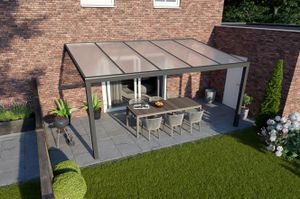 Tijdelijk 15% korting | Verasol Greenline aluminium veranda 500x300 cm polycarbonaatdak Aluminium Verasol