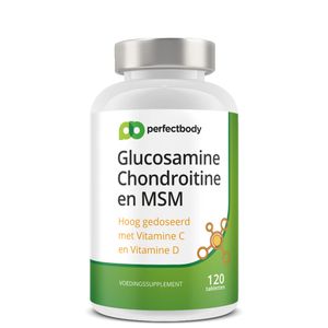 Perfectbody Glucosamine Chondroitine En MSM Tabletten - 120 Tabletten