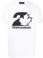 DSQUARED2 t-shirt en coton à logo imprimé - Blanc