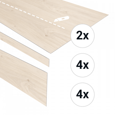 Douwes Dekker - PVC complete traptreden set Cheesecake 152,4cm (PVC) Douwes Dekker - PVC complete traptreden set Cheesecake 152,4cm (PVC)