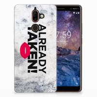 Nokia 7 Plus | Siliconen hoesje | met naam Already Taken White