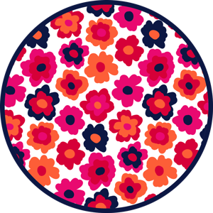 Rode klaproos vinyl tapijt bloemen en planten