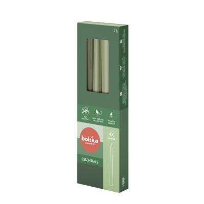 Bolsius Gotische kaarsen Fresh Olive 4x