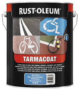 rust-oleum tarmacoat sneldrogende vloerverf ral 5017 verkeersblauw 5 ltr