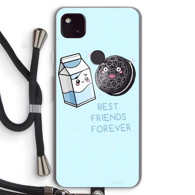 Best Friend Forever: Pixel 4a 5G Transparant Hoesje met koord