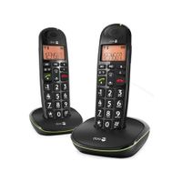 Doro PhoneEasy 100w duo DECT-telefoon Nummerherkenning Zwart - thumbnail