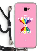 Het Leven Is Mooi: Samsung Galaxy J4 Plus Transparant Hoesje met koord