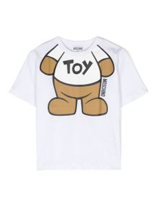 Moschino Kids t-shirt en coton à imprimé Teddy Bear - Blanc