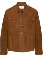 Zadig&Voltaire surchemise Kuba en daim - Marron - thumbnail