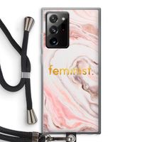 Feminist: Samsung Galaxy Note 20 Ultra / Note 20 Ultra 5G Transparant Hoesje met koord Feminist: Samsung Galaxy Note 20 Ultra / Note 20 Ultra 5G Transparant Hoesje met koord