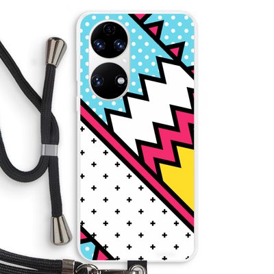 Pop Art #2: Huawei P50 Transparant Hoesje met koord