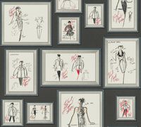 AS Creation Karl Lagerfeld Grijs behang | 378461 - thumbnail