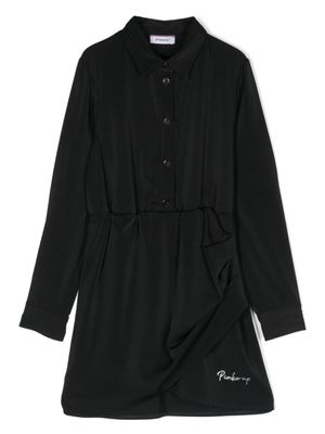 Pinko Kids robe à design superposé - Noir