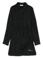 Pinko Kids robe à design superposé - Noir