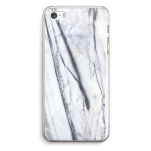 Gestreepte marmer: iPhone 5 / 5S / SE Transparant Hoesje