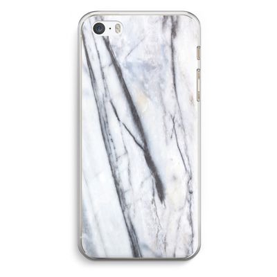 Gestreepte marmer: iPhone 5 / 5S / SE Transparant Hoesje