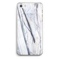 Gestreepte marmer: iPhone 5 / 5S / SE Transparant Hoesje
