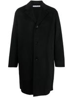 Acne Studios manteau mi-long à simple boutonnage - Noir - thumbnail