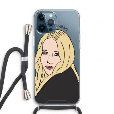Mary Kate: iPhone 12 Pro Transparant Hoesje met koord
