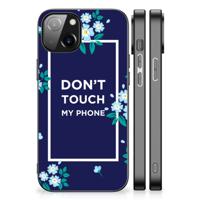 Apple iPhone 13 | iPhone 14 | Telefoon Hoesje | Flowers Blue DTMP