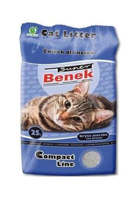 SUPER BENEK COMPACT Kattenbakvulling Bentoniet grit Zeebries 25 l