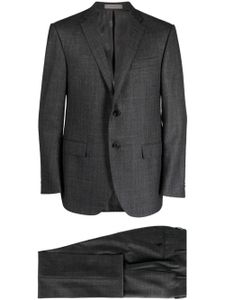 Corneliani costume S130's à veste à simple boutonnage - Gris