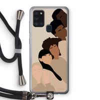 Sweet creatures: Samsung Galaxy A21s Transparant Hoesje met koord