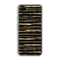 Gouden strepen: Google Pixel 3a Transparant Hoesje